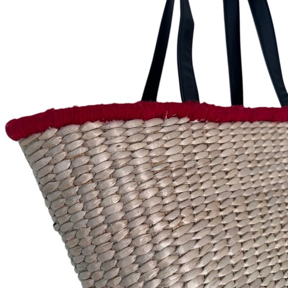 Becksondergaard raspberry tote bag in natural - Picture 8 of 16